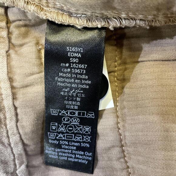 NWT $128 John Varvatos Edma  Flat Front Shorts In Hemp Size 32 - Picture 5 of 5